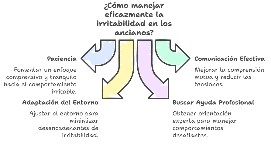 Mal carácter en personas mayores: Causas y consejos para gestionarlo Infografía sobre el mal carácter en las personas mayores